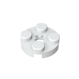 Gobricks ,Plate Round 2 x 2 with Axle Hole Type 1 (+ Opening),4032