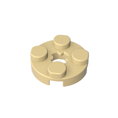Gobricks,Plate Round 2 x 2 with Axle Hole Type 1 (+ Opening),4032a,4032,4032b