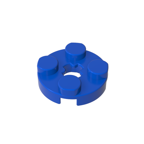 Gobricks,Plate Round 2 x 2 with Axle Hole Type 1 (+ Opening),4032a,4032,4032b