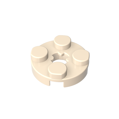 Gobricks,Plate Round 2 x 2 with Axle Hole Type 1 (+ Opening),4032a,4032,4032b