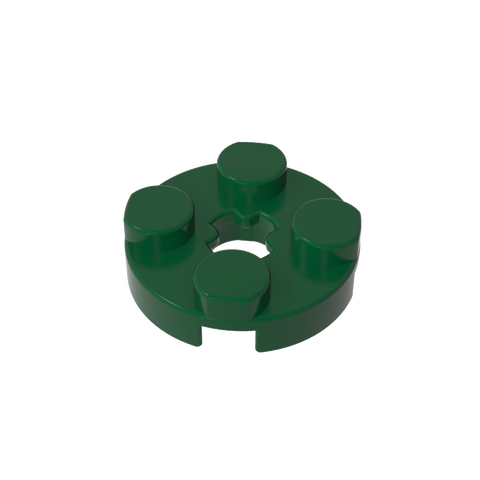 Gobricks,Plate Round 2 x 2 with Axle Hole Type 1 (+ Opening),4032a,4032,4032b