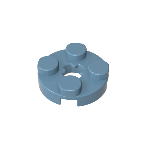 Gobricks,Plate Round 2 x 2 with Axle Hole Type 1 (+ Opening),4032a,4032,4032b