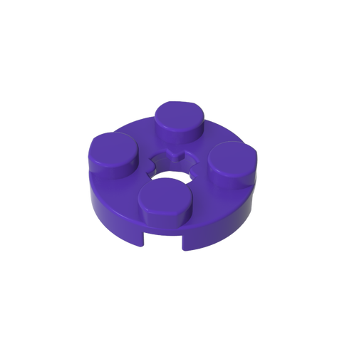 Gobricks,Plate Round 2 x 2 with Axle Hole Type 1 (+ Opening),4032a,4032,4032b