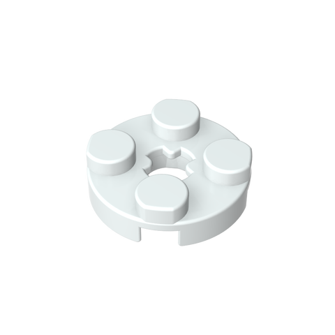 Gobricks,Plate Round 2 x 2 with Axle Hole Type 1 (+ Opening),4032a,4032,4032b