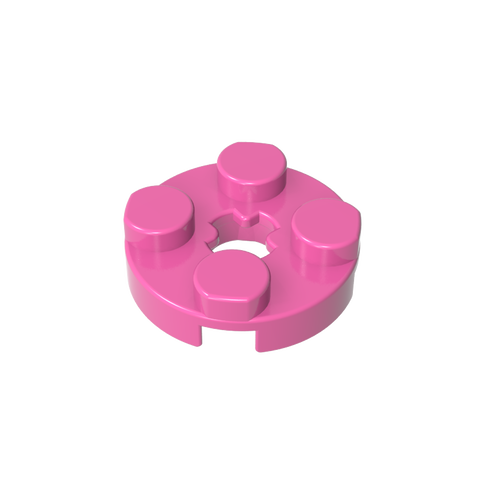 Gobricks,Plate Round 2 x 2 with Axle Hole Type 1 (+ Opening),4032a,4032,4032b