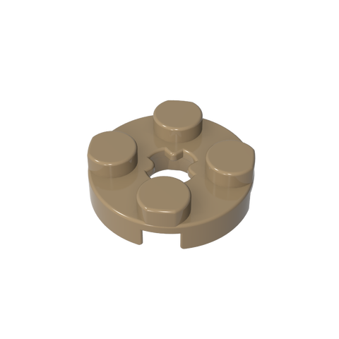 Gobricks,Plate Round 2 x 2 with Axle Hole Type 1 (+ Opening),4032a,4032,4032b
