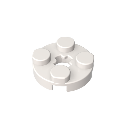 Gobricks,Plate Round 2 x 2 with Axle Hole Type 1 (+ Opening),4032a,4032,4032b