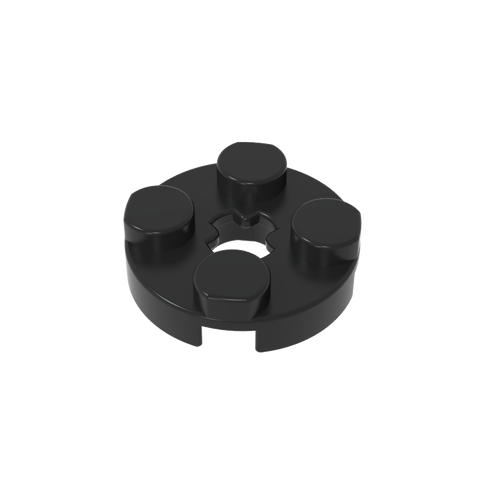 Gobricks,Plate Round 2 x 2 with Axle Hole Type 1 (+ Opening),4032a,4032,4032b