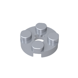 Gobricks ,Plate Round 2 x 2 with Axle Hole Type 1 (+ Opening),4032