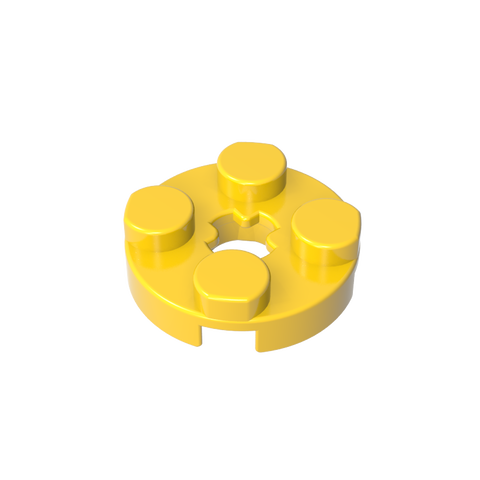 Gobricks,Plate Round 2 x 2 with Axle Hole Type 1 (+ Opening),4032a,4032,4032b