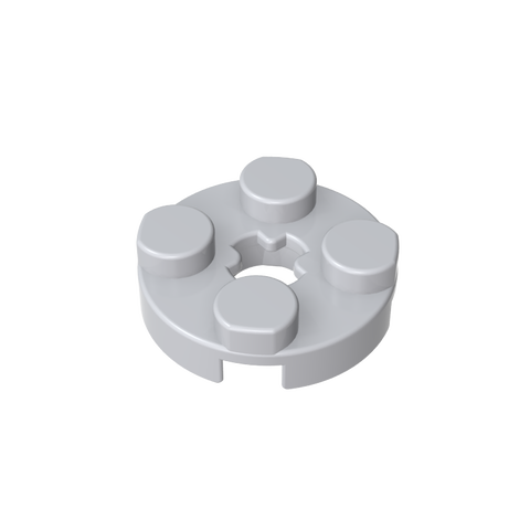 Gobricks,Plate Round 2 x 2 with Axle Hole Type 1 (+ Opening),4032a,4032,4032b