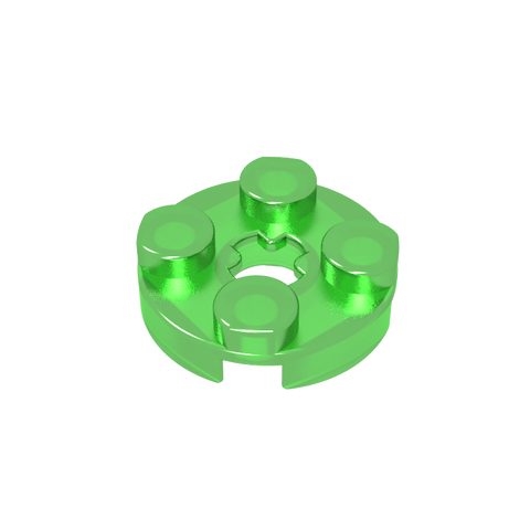 Gobricks,Plate Round 2 x 2 with Axle Hole Type 1 (+ Opening),4032a,4032,4032b