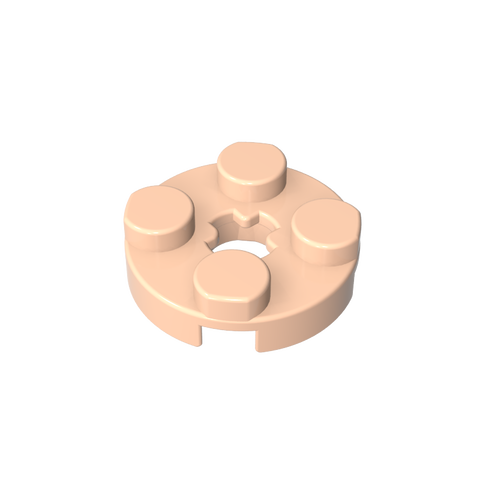 Gobricks,Plate Round 2 x 2 with Axle Hole Type 1 (+ Opening),4032a,4032,4032b