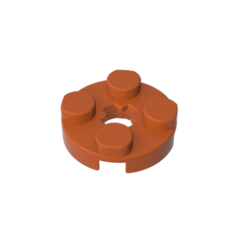 Gobricks,Plate Round 2 x 2 with Axle Hole Type 1 (+ Opening),4032a,4032,4032b