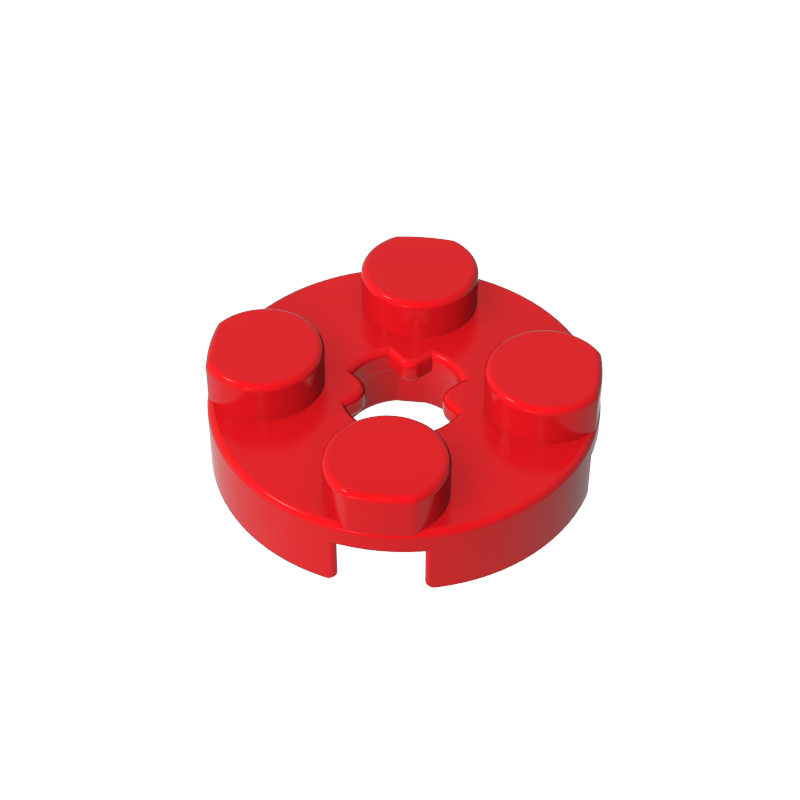 Gobricks,Plate Round 2 x 2 with Axle Hole Type 1 (+ Opening),4032a,4032,4032b