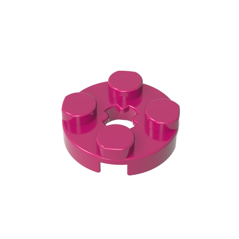 Gobricks,Plate Round 2 x 2 with Axle Hole Type 1 (+ Opening),4032a,4032,4032b