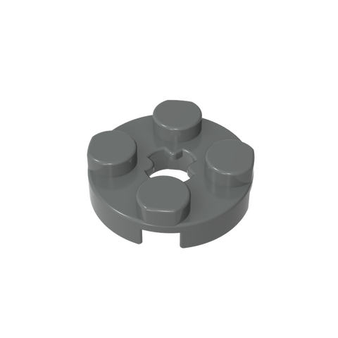 Gobricks,Plate Round 2 x 2 with Axle Hole Type 1 (+ Opening),4032a,4032,4032b