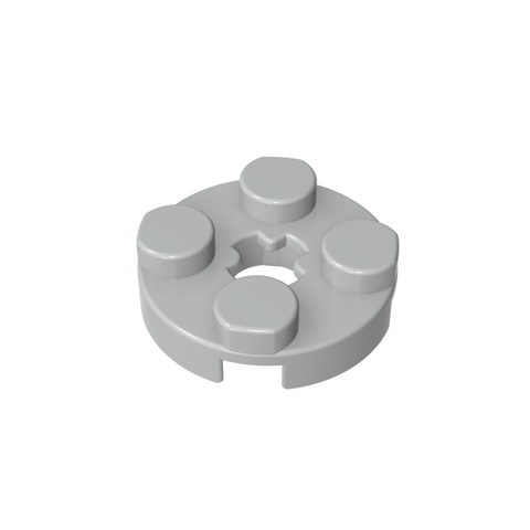 Gobricks,Plate Round 2 x 2 with Axle Hole Type 1 (+ Opening),4032a,4032,4032b