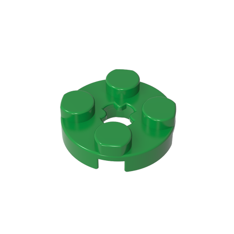 Gobricks,Plate Round 2 x 2 with Axle Hole Type 1 (+ Opening),4032a,4032,4032b