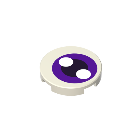 Gobricks,2x2 Round Glossy Panel Print Eyes