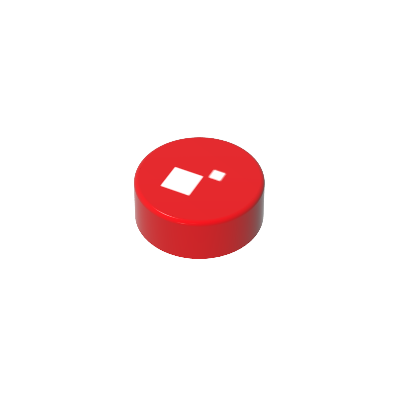 Gobricks,Tile Round 1 x 1,98138p07