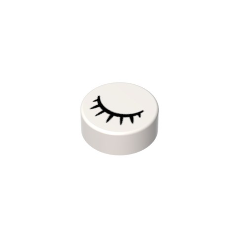 Gobricks,1x1 round gloss panel print Eyes,98138pb028,98138p0c