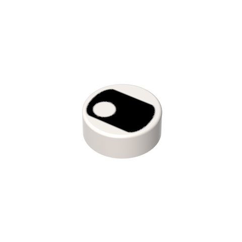 Gobricks,1x1 round gloss panel print Eyes,98138pb066,98138p0k