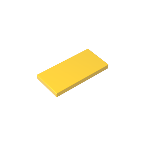 Gobricks,Tile 2 x 4 with Groove,87079,38879