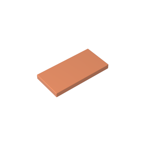 Gobricks,Tile 2 x 4 with Groove,87079,38879