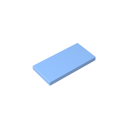 Gobricks,Tile 2 x 4 with Groove,87079,38879