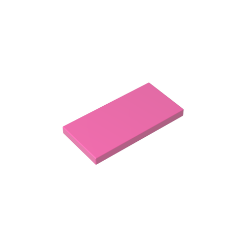 Gobricks,Tile 2 x 4 with Groove,87079,38879