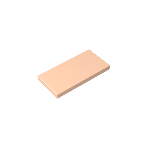 Gobricks,Tile 2 x 4 with Groove,87079,38879