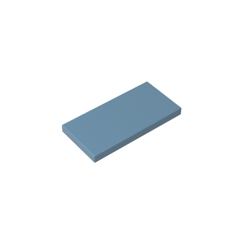 Gobricks,Tile 2 x 4 with Groove,87079,38879