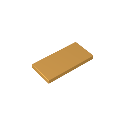 Gobricks,Tile 2 x 4 with Groove,87079,38879