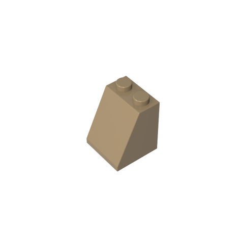 Gobricks,Slope 65° 2 x 2 x 2 with Bottom Tube,3678b,3678,3678a