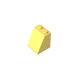 Gobricks,Slope 65° 2 x 2 x 2 with Bottom Tube,3678b,3678,3678a