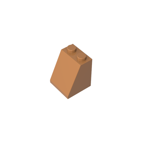 Gobricks,Slope 65° 2 x 2 x 2 with Bottom Tube,3678b,3678,3678a