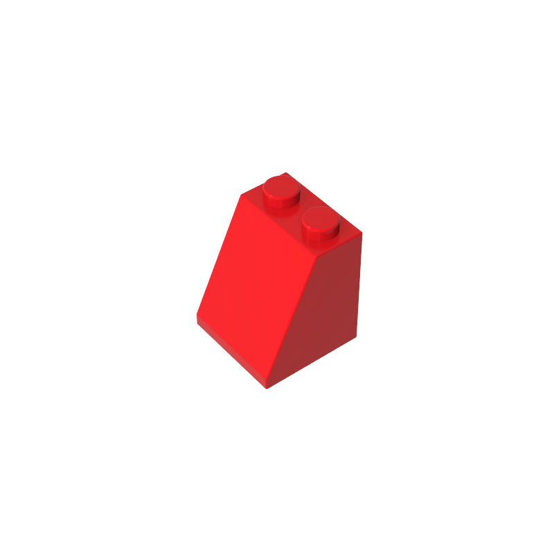 Gobricks,Slope 65° 2 x 2 x 2 with Bottom Tube,3678b,3678,3678a