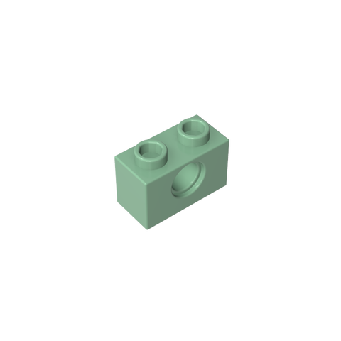 Gobricks,Technic Brick 1 x 2 [1 Hole],3700,3700b