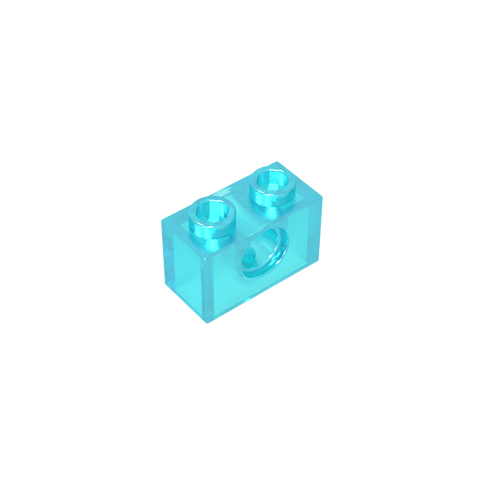 Gobricks,Technic Brick 1 x 2 [1 Hole],3700,3700b