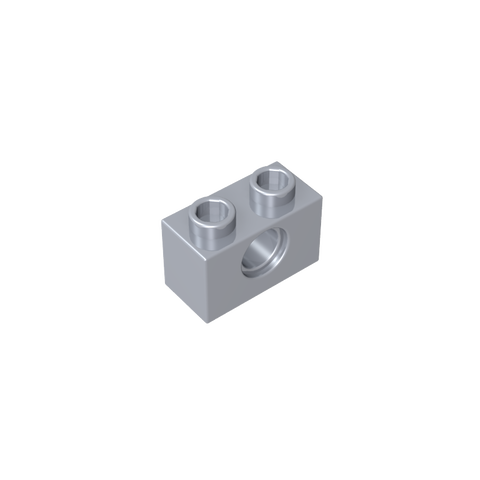 Gobricks,Technic Brick 1 x 2 [1 Hole],3700,3700b