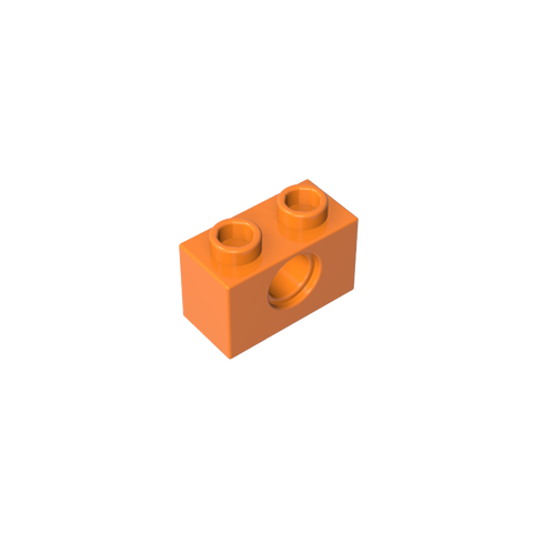 Gobricks,Technic Brick 1 x 2 [1 Hole],3700,3700b