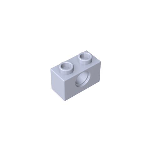 Gobricks,Technic Brick 1 x 2 [1 Hole],3700,3700b