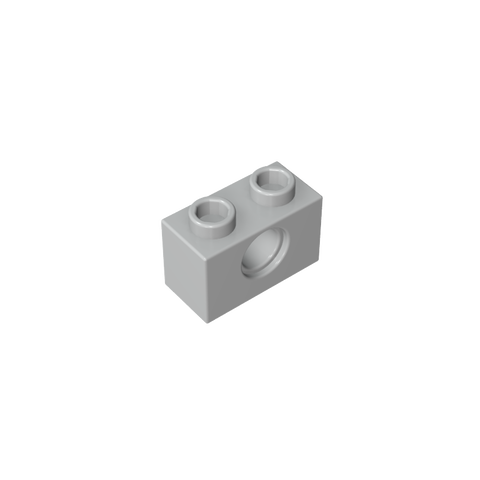 Gobricks,Technic Brick 1 x 2 [1 Hole],3700,3700b