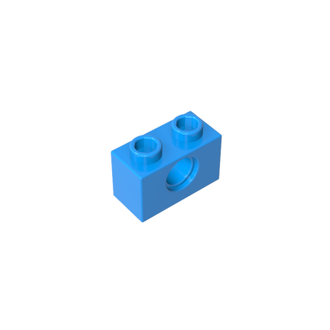 Gobricks,Technic Brick 1 x 2 [1 Hole],3700,3700b