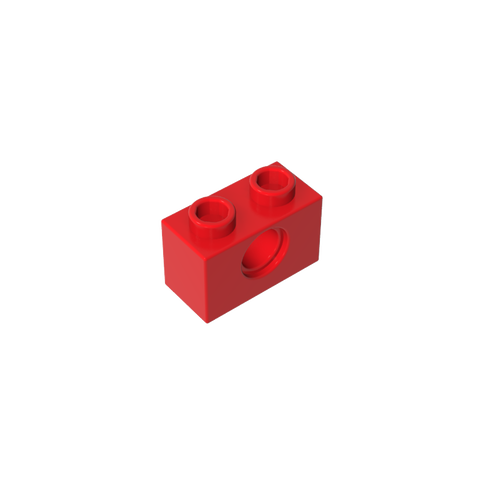 Gobricks,Technic Brick 1 x 2 [1 Hole],3700,3700b