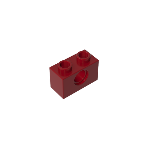 Gobricks,Technic Brick 1 x 2 [1 Hole],3700,3700b