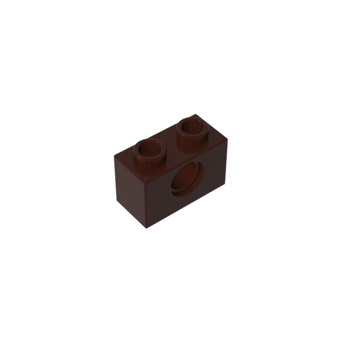 Gobricks,Technic Brick 1 x 2 [1 Hole],3700,3700b
