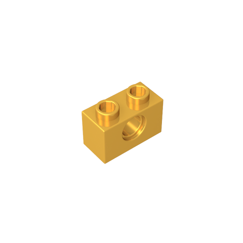 Gobricks,Technic Brick 1 x 2 [1 Hole],3700,3700b