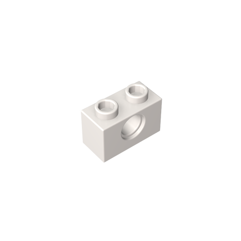 Gobricks,Technic Brick 1 x 2 [1 Hole],3700,3700b